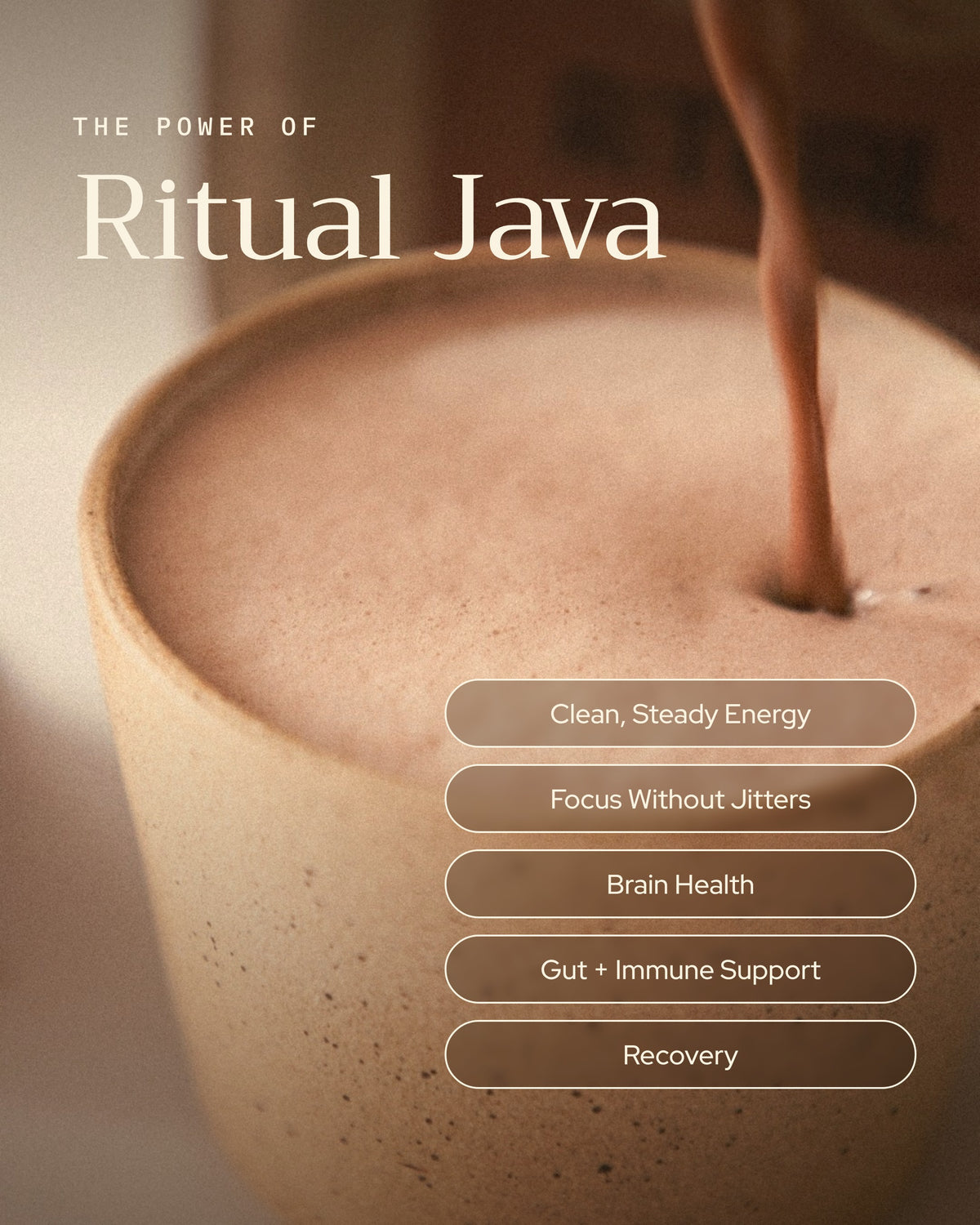 The power of Ritual Java: clean, steady energy, focus without jitters, brain health, gut and immune support, recovery